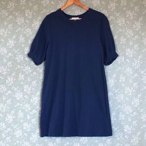 Z Supply | 100% Cotton Navy Blue Sweatshirt Fabric Dress